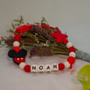 Prende Chucha Silicone Com Nome e Boneco Personalizados - 4195